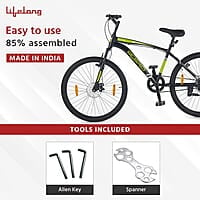 Lifelong LLBC2603 Spirit 26T with Disc Brake and Suspension BMX Cycle