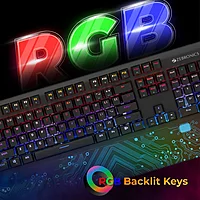 Zebronics RGB Keyboard (Zeb-max) features customizable RGB lighting, mechanical feel keys, and a durable design. Perfect for gamers and typists seeking style and performance in one package.
