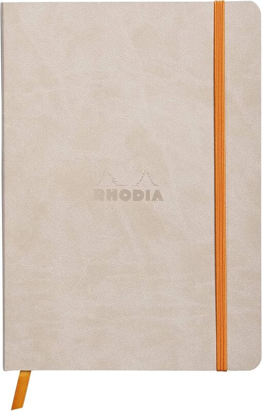 Rhodia Rhodiarama Softcover Notebook A5 Beige DOT GRID Rhodia Rhodiarama Softcover Notebook A5 Beige DOT GRID