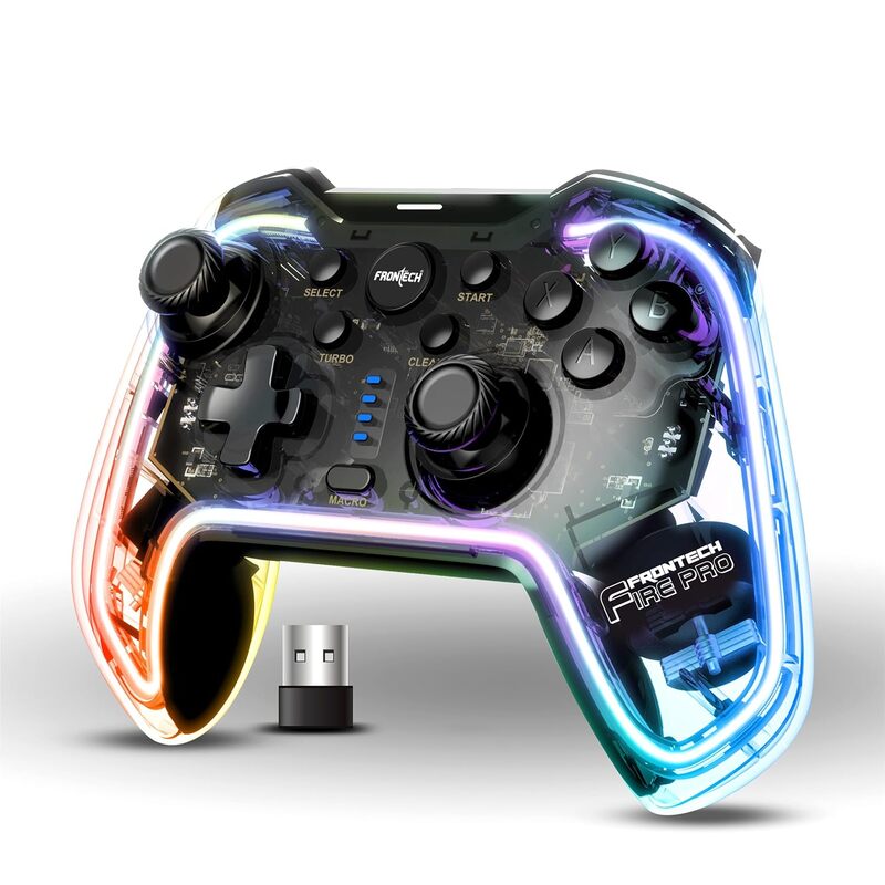 Frontech GP-0002 – Wired USB gaming pad with dual analog sticks, vibration feedback, and ergonomic grip for immersive gameplay