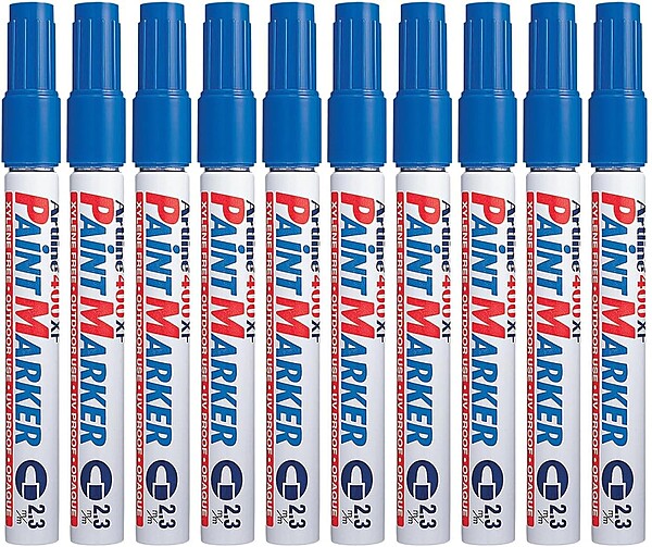 Artline 400XF Blue Paint Marker (Pack of 10) Artline 400XF Blue Paint Marker (Pack of 10)