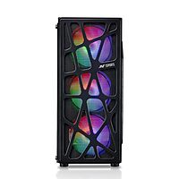 Ant Esports Elite 1100 Mid Tower Gaming Cabinet Black | ATX M-ATX ITX | 4 Rainbow Fans