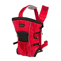 LuvLap Blossom Baby Carrier - Black & Red