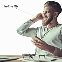 Blaupunkt EM10 in-Ear Wired Earphone with Mic and Deep Bass HD Sound Mobile Headset with Noise Isolation and with customised Extra Ear gels