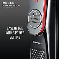 Havells Digital OFR 13 Wave Fin 2500 Watt Oil Filled Radiator