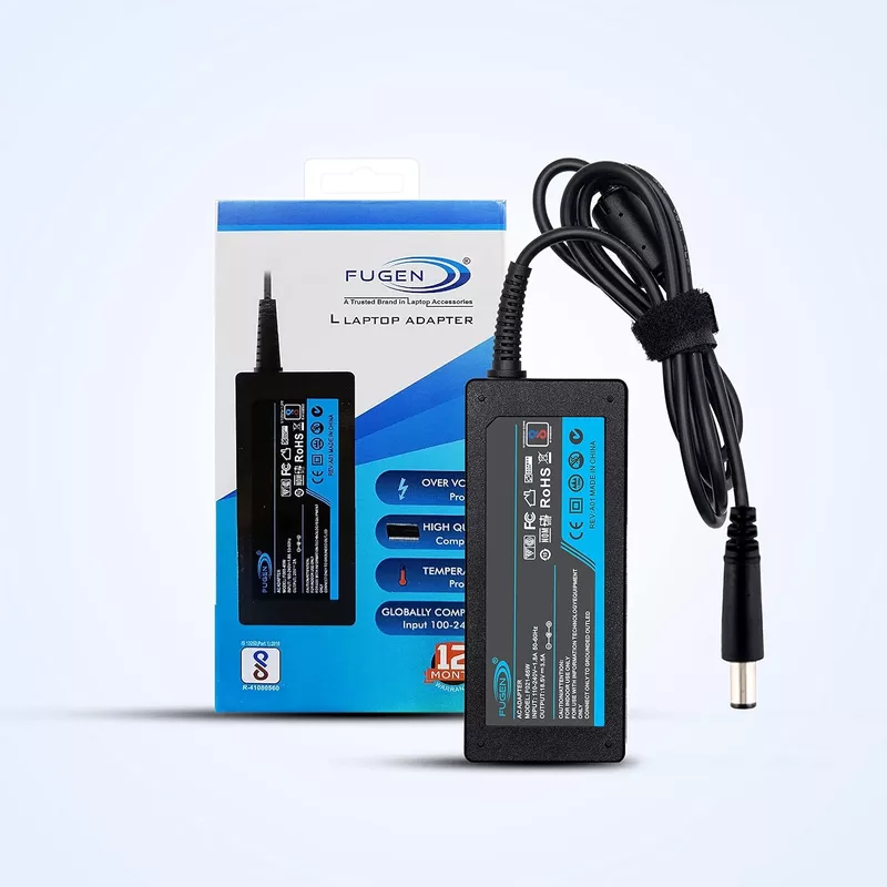 Fugen 65W Laptop Charger for HP Compaq 18.5V 3.5A | 7.4mm Big Pin Adapter