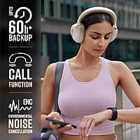 ZEBRONICS Duke 60hrs Playtime Bluetooth Wireless Over Ear Headphone with Mic