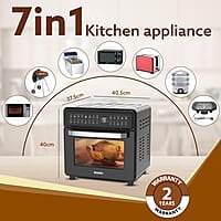 AGARO Regal Plus Air Fryer For Home, 23L, Rotisserie Convection Oven, Electric Oven,1800W,16 Preset Programs