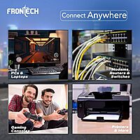 Frontech FT-0865 CAT6 Ethernet Cable – High-Speed Gigabit Networking | Durable Build | Reliable Data Transmission