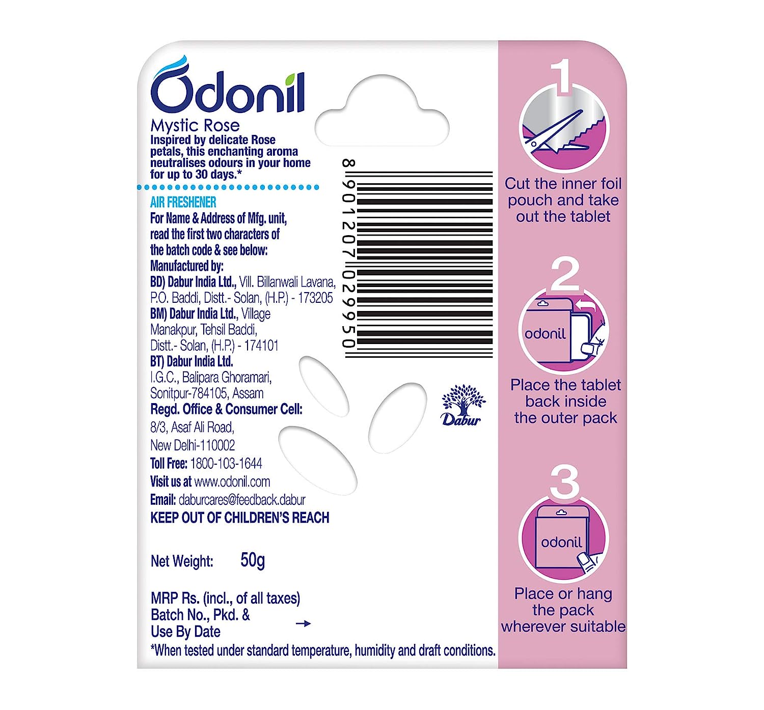 Odonil Air Freshener (Mystic Rose)