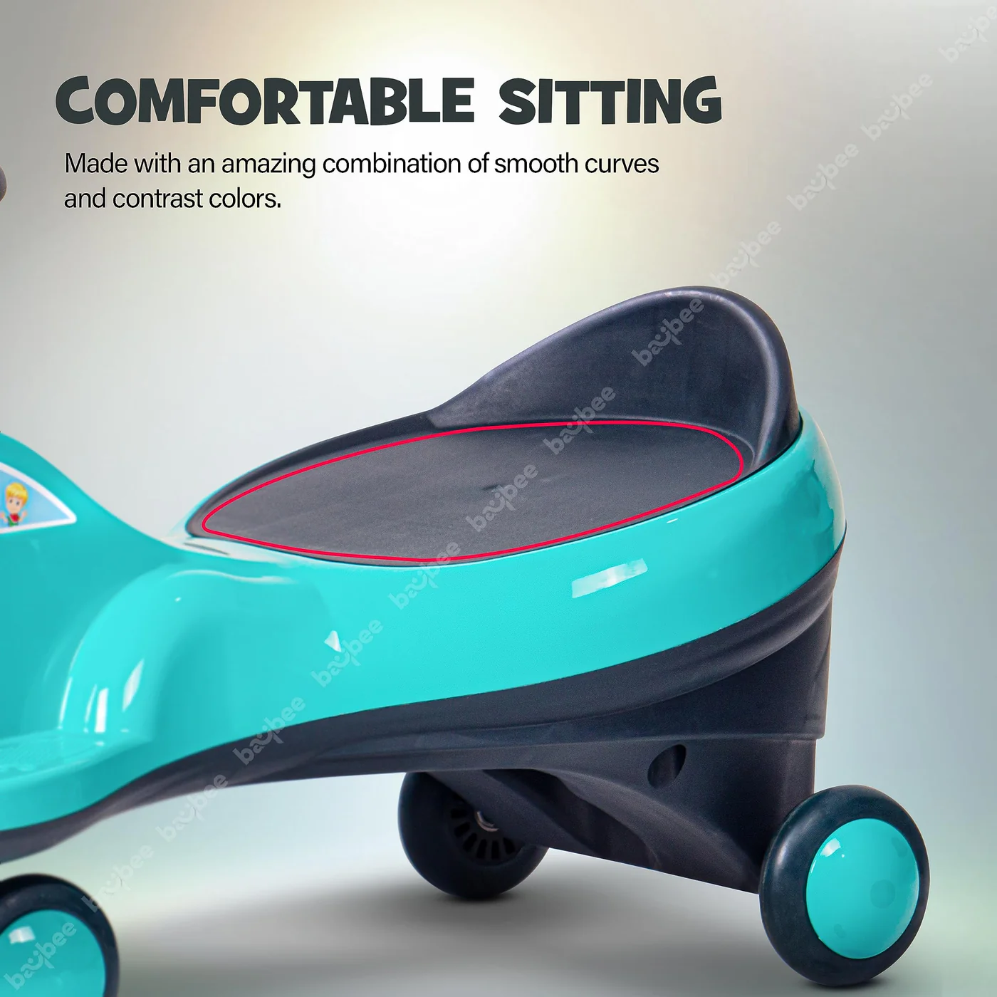 Baybee Flare Magic Swing Cars for Kids with PP Wheels- Blue Baybee Flare Magic Swing Cars for Kids with PP Wheels- Blue