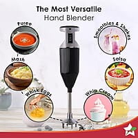Wonderchef Prima Plus Electric 250 W Hand Blender 2 Speed Button  Hot & Cold Blending