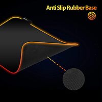 Zebronics Gaming Mouse Pad [RGB] features vibrant LED lighting, a smooth surface for precision, and a non-slip base for stability. Perfect for gamers seeking style and performance in their setup.