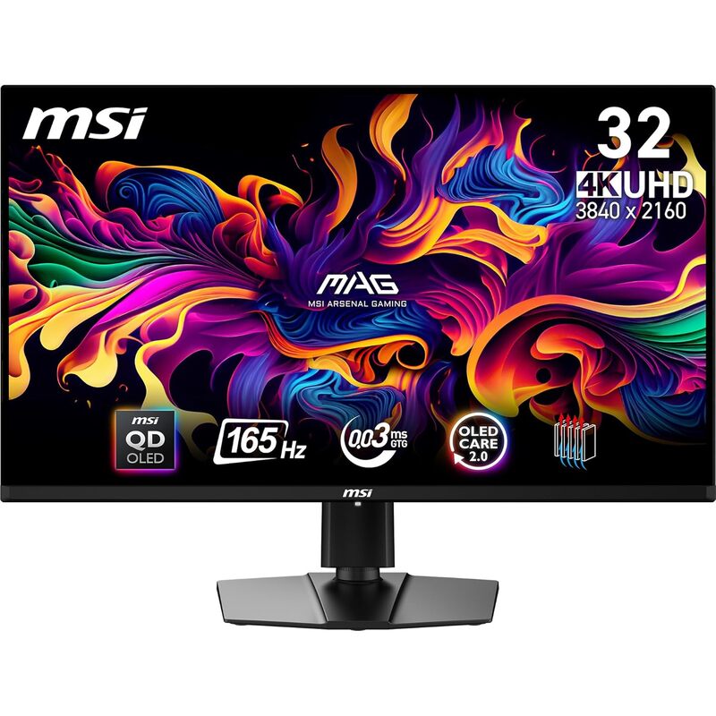 MSI 31.5", QD-OLED ,165Hz Gaming Monitor, MAG 321UP MSI 31.5", QD-OLED ,165Hz Gaming Monitor, MAG 321UP