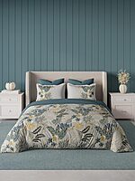 Emerald Smoke Blue Elemental DDecor Bed Sheet