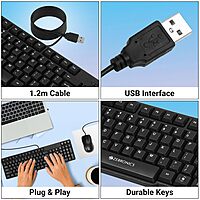 Zebronics Judwaa 750 Keyboard & Mouse Combo – Wired: Enhance your setup with this stylish combo featuring a comfortable keyboard and precise mouse, perfect for gaming and productivity. Durable design!