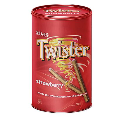 Delfi Twister Wafer Roll-320g Delfi Twister Wafer Roll-320g