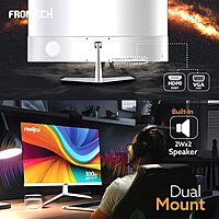 Frontech MON-0089 – 24" flat borderless monitor offering crisp visuals, bright colors, and wide viewing angles for all your daily needs.