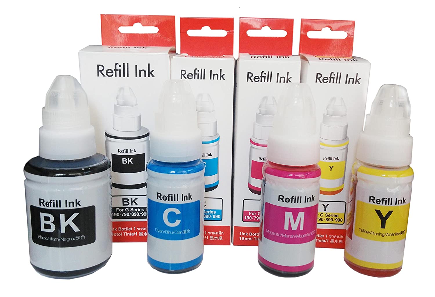 Gocolor Compatible (Gi790) Refill Ink Bottles for Can G Series Pixma 1000,1010,1100,2000,2002,2010,2012,2100,3000,3010,3012,3100,4000,4010 Printer 4 Bottle Combo Pack Gocolor Compatible (Gi790) Refill Ink Bottles for Can G Series Pixma 1000,1010,1100,2000,2002,2010,2012,2100,3000,3010,3012,3100,4000,4010 Printer 4 Bottle Combo Pack