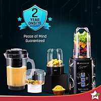 Wonderchef Nutri Blend Smart CKM Automatic Mixer Grinder 22000 RPM 4 Unbreakable Jars 500 W