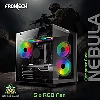 Frontech FT-4382 Mid-Tower Case USB 3.0 & Bottom PSU