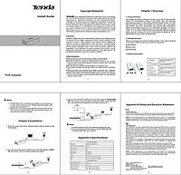 Tenda POE30G-AT Gigabit PoE Injector 30W Output Power | Compliant with IEEE 802.3af/at Standard |Power Distance Extension of up to 100 Meters |Plug and Play