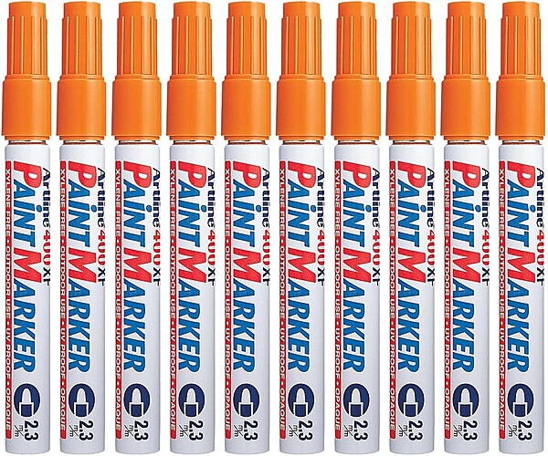 Artline 400XF Paint Markers – Waterproof Markers (Orange) Artline 400XF Paint Markers – Waterproof Markers (Orange)