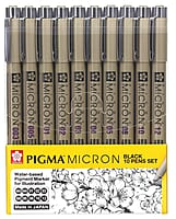 SAKURA MICRON BLACK 10PCS SET IP SAKURA MICRON BLACK 10PCS SET IP