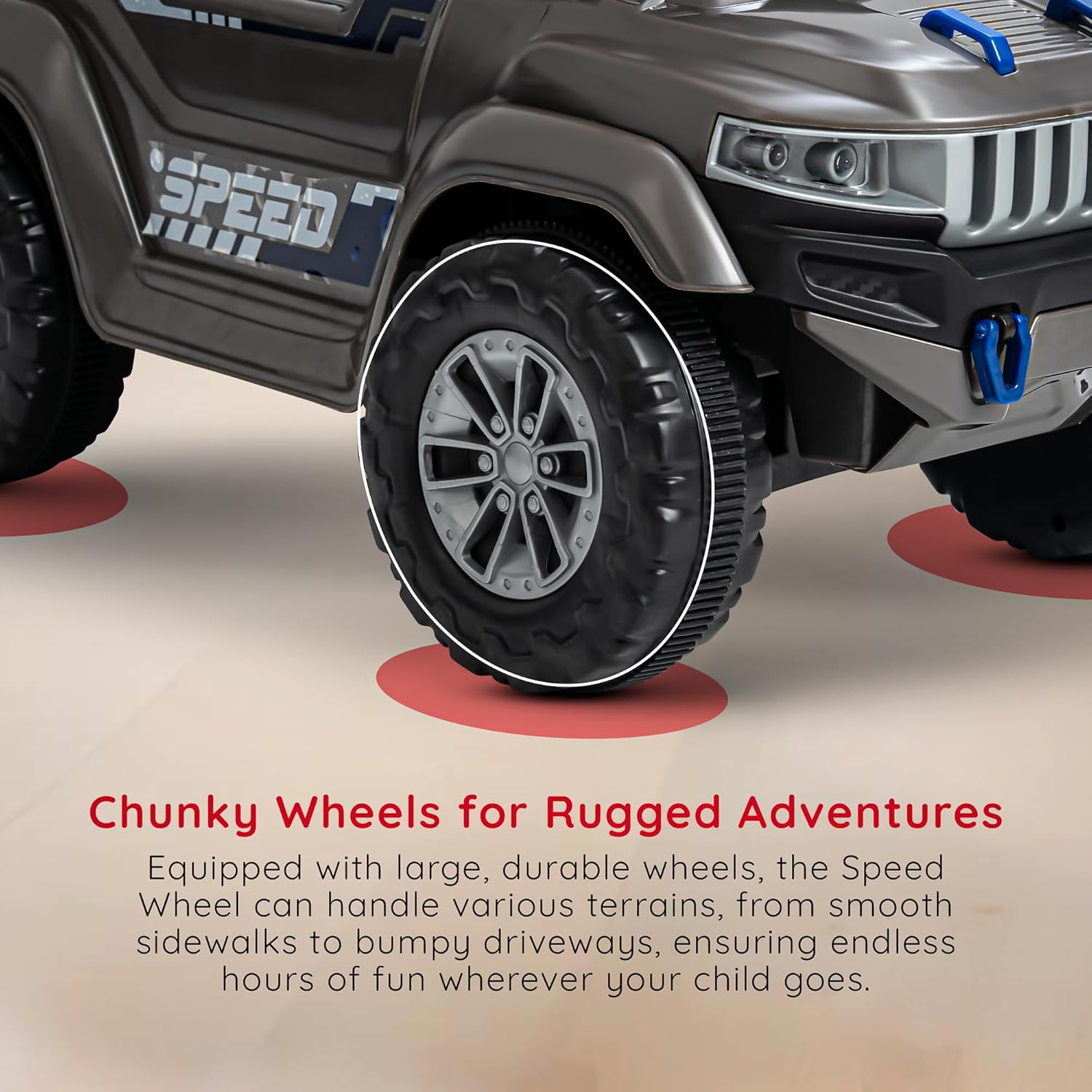 Baybee Push Ride on Baby Jeep for Kids Toys with LED Light & Storage Bin- Grey Baybee Push Ride on Baby Jeep for Kids Toys with LED Light & Storage Bin- Grey