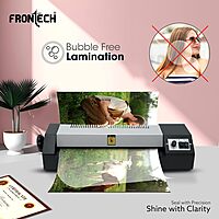 Frontech LAM-0001 laminator ensures smooth, bubble-free lamination—ideal for documents, photos, ID cards, and certificates.