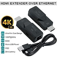 uPort HDMI Extender – 120M Long Range, supports 1080p resolution, ideal for long-distance connections, plug-and-play setup, perfect for home theater or professional AV installations.