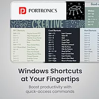 Portronics Comfipad 2 Extended Mouse Pad – Grey, Smooth & Anti-Slip