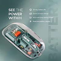 Acer Clearview Transparent Wireless Mouse | Triple Mode, Silent Click, 1600 DPI, USB-C Rechargeable