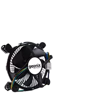 Geonix CPU Fan, Low Power Consumption, Optimal Cooling, Black-LGA 1200