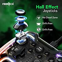 Frontech GP-0001 – Wired USB gaming pad with dual analog sticks, responsive buttons, and ergonomic design for smooth gameplay.