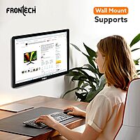 Frontech 15.4 Inch LED Monitor (MON-0068) – HD 1280×800 Display | 60Hz Refresh Rate | HDMI & VGA Ports | 16.7M Colors | Slim Stylish Design | Built-in Power Supply | Wall Mountable