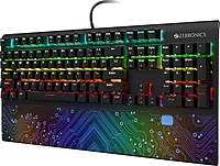 Zebronics RGB Keyboard (Zeb-max) features customizable RGB lighting, mechanical feel keys, and a durable design. Perfect for gamers and typists seeking style and performance in one package.