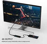 Lapcare LC‑510 Lap‑C 5‑in‑1 docking station: USB 3.0, HDMI 4K, SD/microSD reader, USB 2.0—all housed in compact ABS body, plug‑and‑play with Windows/Mac/Linux.