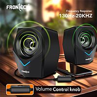 Frontech SPK-0011 delivers clear, powerful sound with a stylish design—perfect for desktops, laptops, and everyday entertainment.