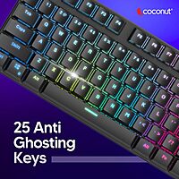 Storm Mechanical Gaming Keyboard – 104 Keys, RGB Backlit, customizable lighting, durable switches, anti-ghosting technology, ergonomic design, perfect for gamers and typists alike, plug and play.