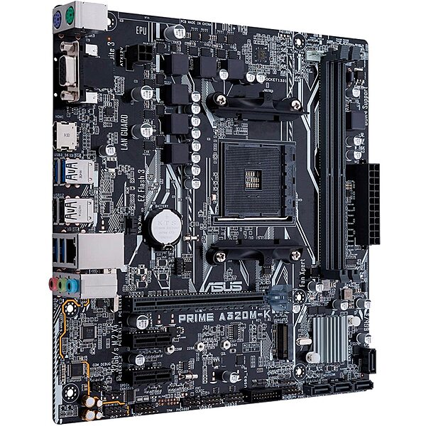 ASUS Prime A320M-K (AM4 uATX Motherboard, DDR4 Support, M.2 Slot, HDMI, SATA 6Gb/s, LED Lighting, 1 Year Warranty)