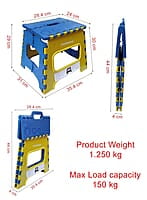 Varmora Plastic Super Strong Folding Step Stool for Adults and Kids, Kitchen Stepping Stools, Garden Step Stool,Office Stool,Kitchen Stool Folding Stool