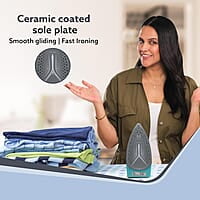 AGARO Primo Travel Steam Iron, 1200W, Compact, Ceramic Coated Sole plate