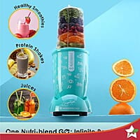 Wonderchef Nutri-blend GO, 22000 RPM 400 W 1 Unbreakable Jar