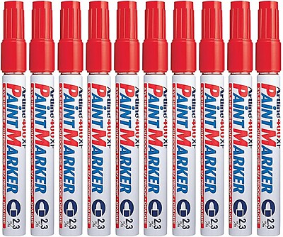 Artline 400XF Red Paint Marker (Pack of 10)