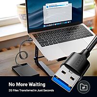 UPORT USB 3.0 Male to Male Cable 1.5M - High-speed data transfer, durable design, compatible with various devices. Ideal for connecting printers, external drives, and more. Plug and play convenience.
