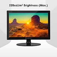 Zebronics Zeb-V16HD 15.4" HD Monitor features HDMI and VGA inputs, delivering vibrant visuals and versatile connectivity for your devices. Perfect for home or office use, compact and stylish.