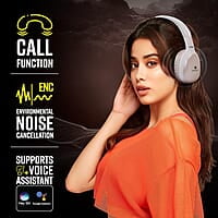 ZEBRONICS Thunder PRO Over Ear Wireless Headphone with Dual Pairing, Gaming Mode, ENC, Bluetooth, Call Function, Aux, Micro SD, Voice Assistant, Deep Bass, Up to 60h Backup