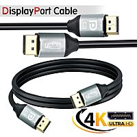 Uport 15M DP to DP Cable 4K features a durable metal connector for reliable performance. Ideal for high-resolution displays, it supports 4K video output, ensuring crisp visuals and vibrant colors.