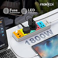 Frontech FT-3546 – High-quality 5-meter power cable with secure connectors, ideal for safe and efficient power transfer.